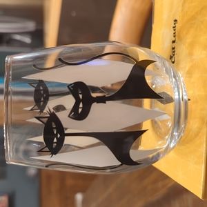 Retro Cat wine glasses -set of 2